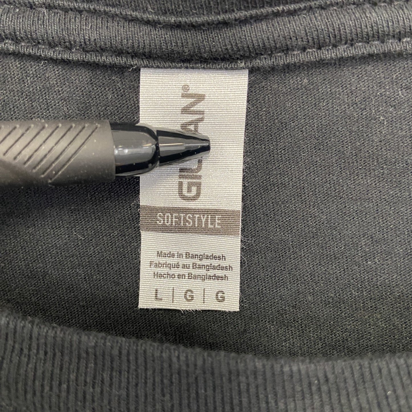 古着 used　GILDAN ギルダン　半袖アルコールプリントTシャツ　Howler Head　ウィスキー　お酒　黒　Lサイズ