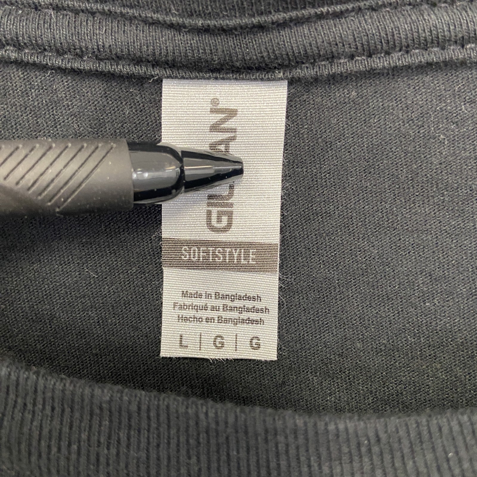 古着 used　GILDAN ギルダン　半袖アルコールプリントTシャツ　Howler Head　ウィスキー　お酒　黒　Lサイズ