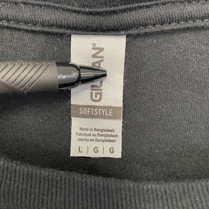 古着 used　GILDAN ギルダン　半袖アルコールプリントTシャツ　Howler Head　ウィスキー　お酒　黒　Lサイズ