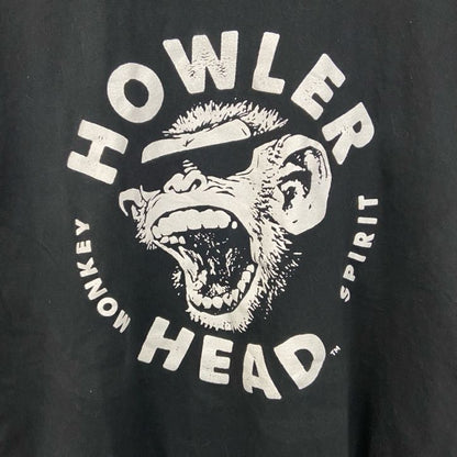 古着 used　GILDAN ギルダン　半袖アルコールプリントTシャツ　Howler Head　ウィスキー　お酒　黒　Lサイズ