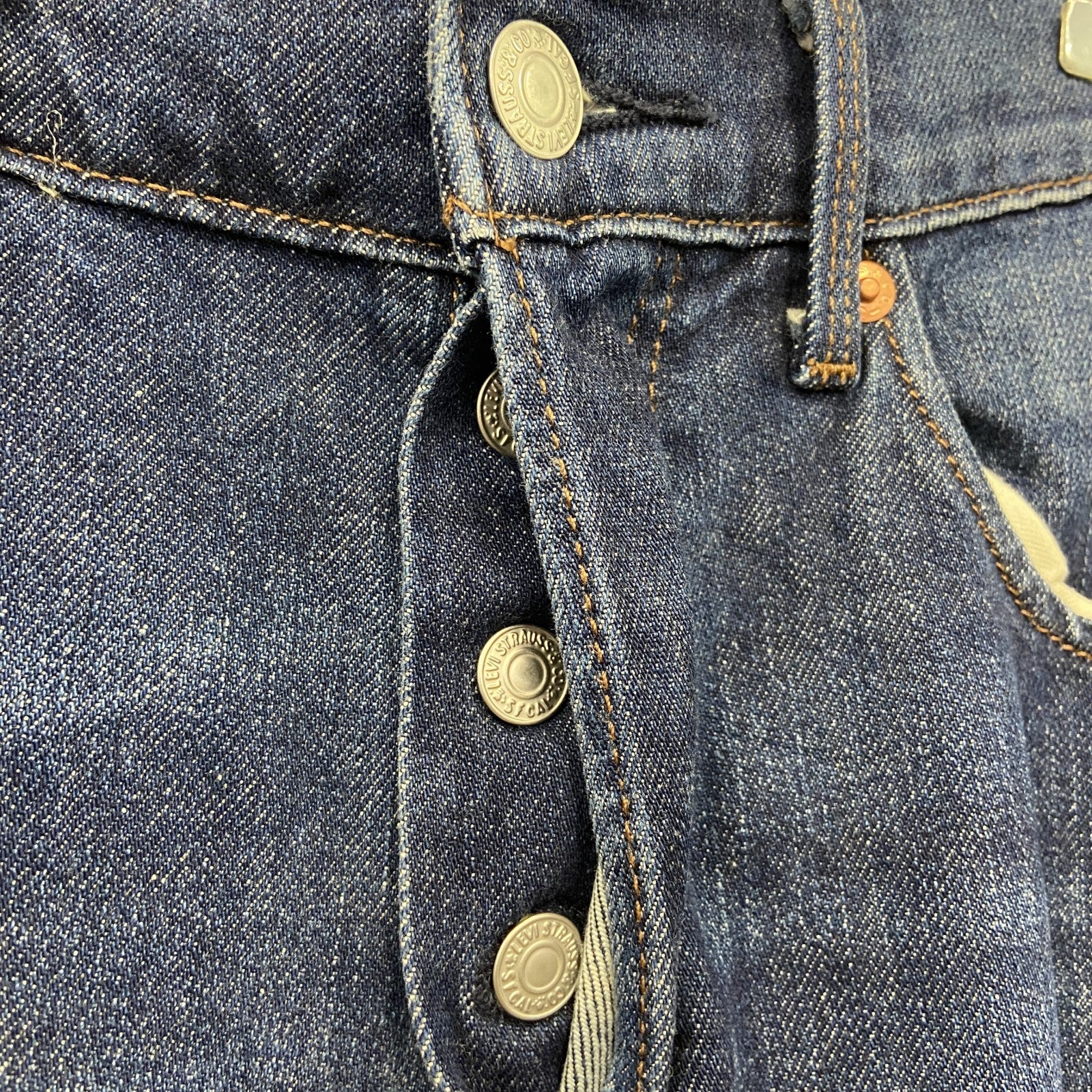 Levi's　リーバイス　LEJ502　デニムパンツ/ジーンズ　ボタンフライ　立体裁断　フェード　インディゴ　W30サイズ