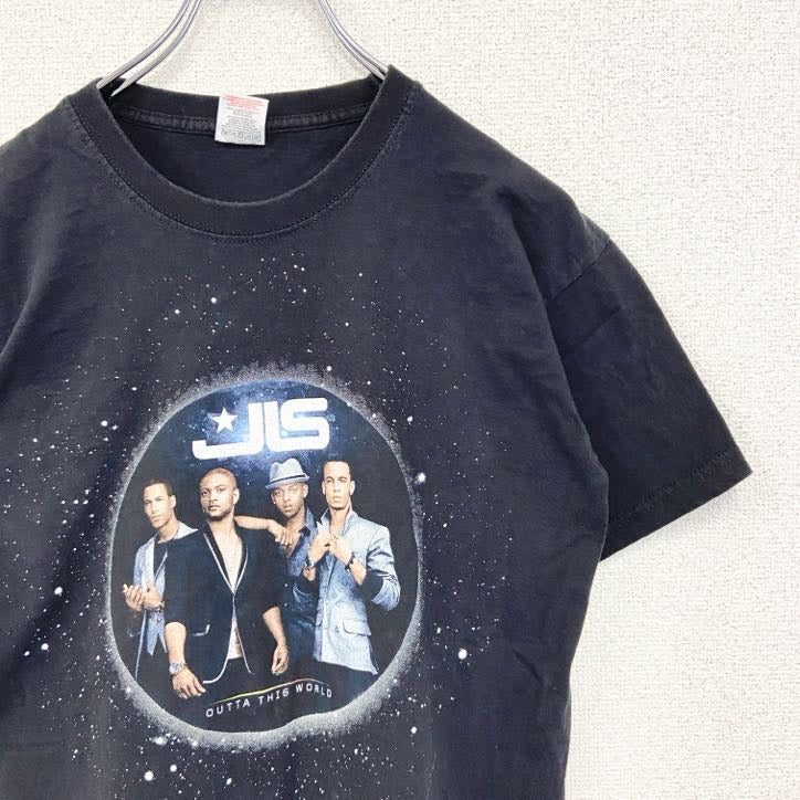古着 used　FRUIT OF THE LOOM　半袖ライブプリントTシャツ　JLS ジェイ エル エス　黒　ブラック　Sサイズ