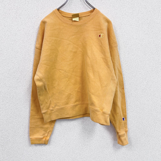 Champion　チャンピオン　スウェット/トレーナー　デカロゴ　橙色　オレンジ　Lサイズ