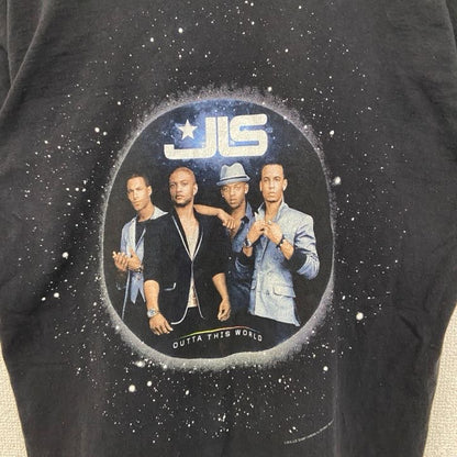 古着 used　FRUIT OF THE LOOM　半袖ライブプリントTシャツ　JLS ジェイ エル エス　黒　ブラック　Sサイズ