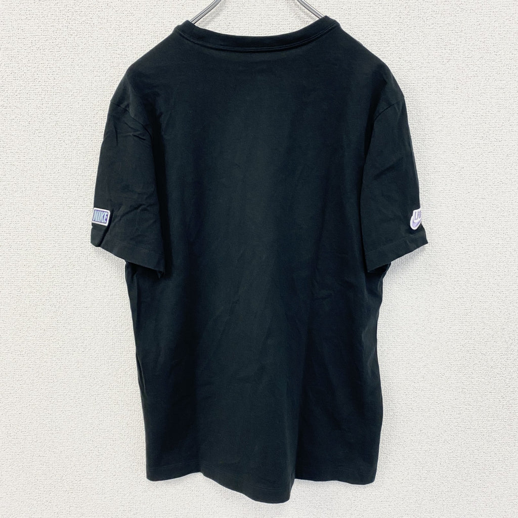 NIKE AIR JORDAN　ナイキエアジョーダン　半袖プリントTシャツ　スウッシュマーク　黒　Lサイズ