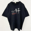 古着 used　B&C ビー&シー　半袖ミュージックプリントTシャツ　サーフライター　サミュエル L ジャクソン　黒　XLサイズ