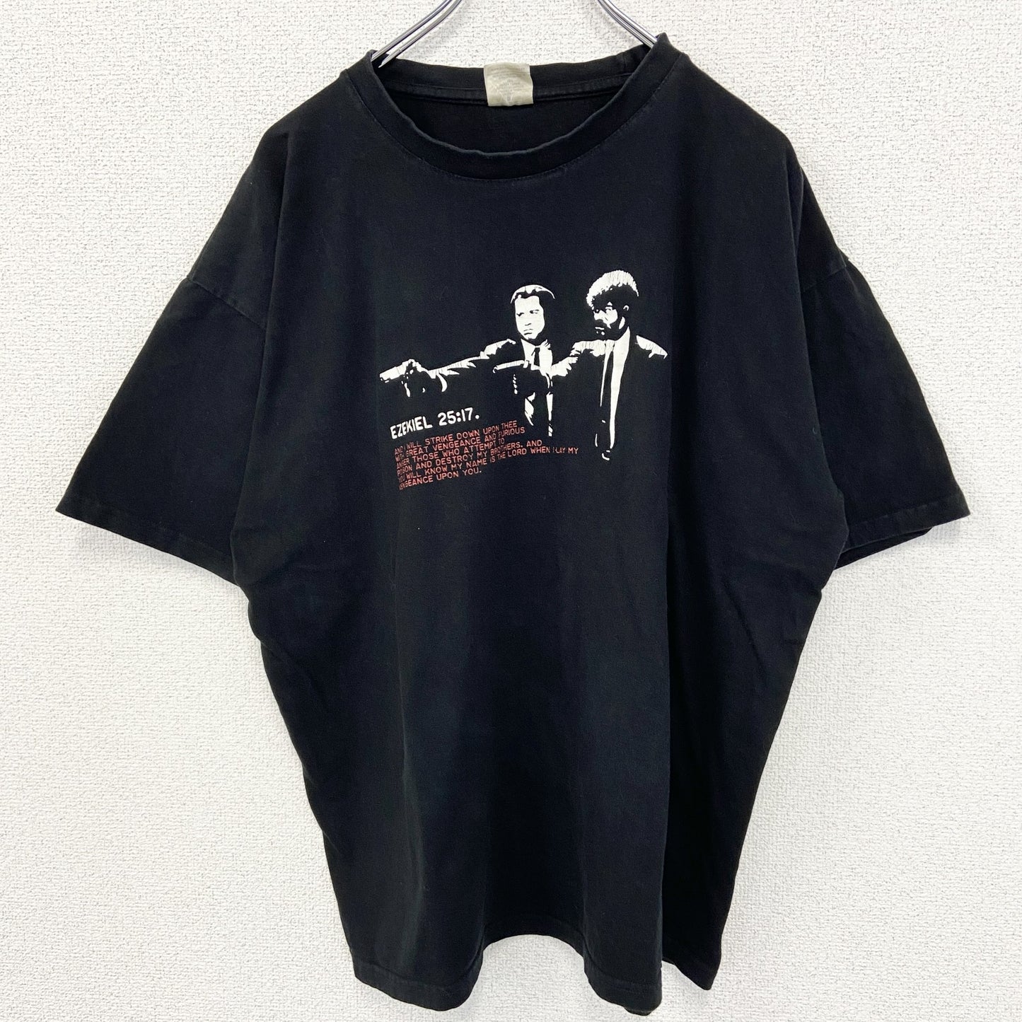 古着 used　B&C ビー&シー　半袖ミュージックプリントTシャツ　サーフライター　サミュエル L ジャクソン　黒　XLサイズ