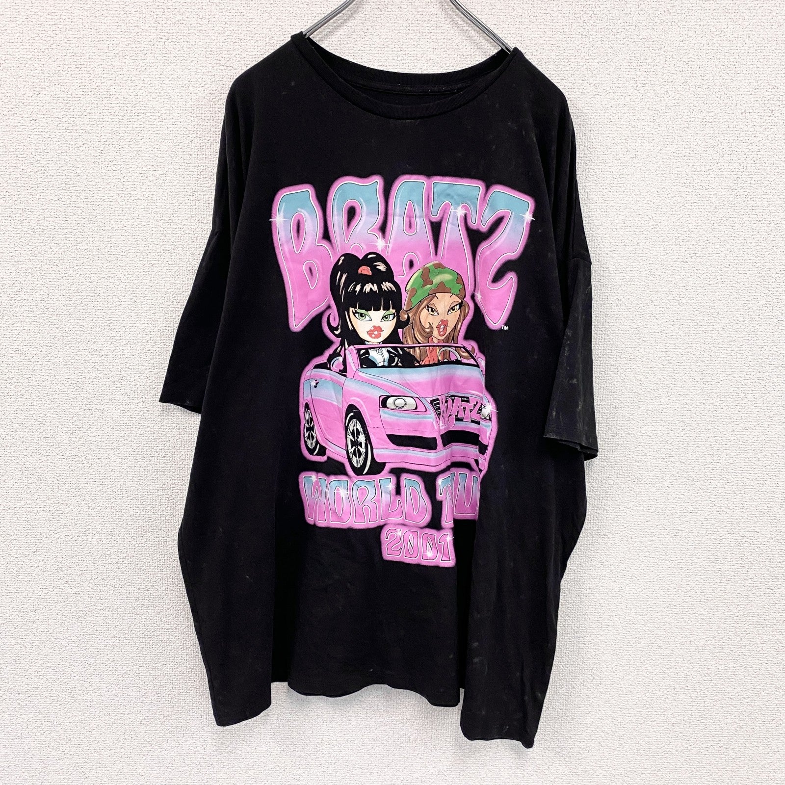 BRATZ　半袖プリントTシャツ　ツアーTシャツ　ギャルT　黒　ブラック　Lサイズ