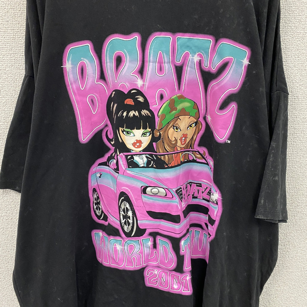 BRATZ　半袖プリントTシャツ　ツアーTシャツ　ギャルT　黒　ブラック　Lサイズ