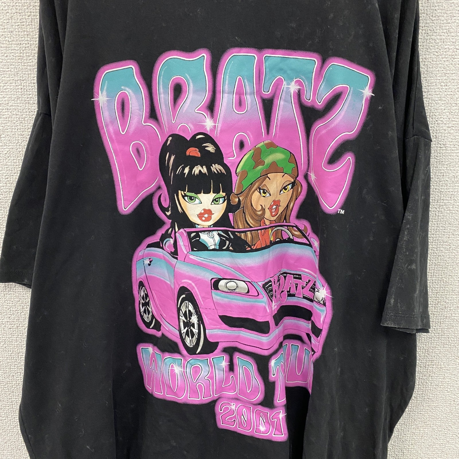 BRATZ　半袖プリントTシャツ　ツアーTシャツ　ギャルT　黒　ブラック　Lサイズ