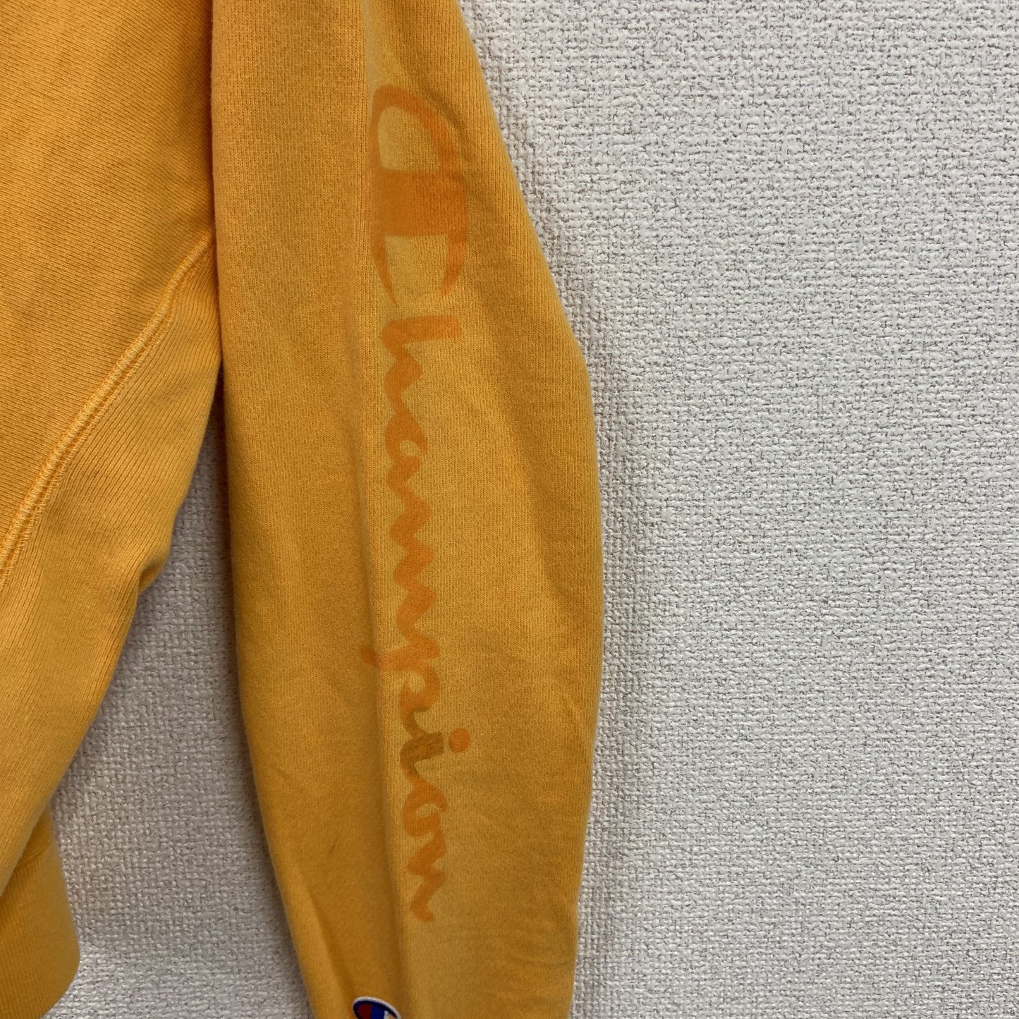 Champion　チャンピオン　スウェット/トレーナー　デカロゴ　橙色　オレンジ　Lサイズ