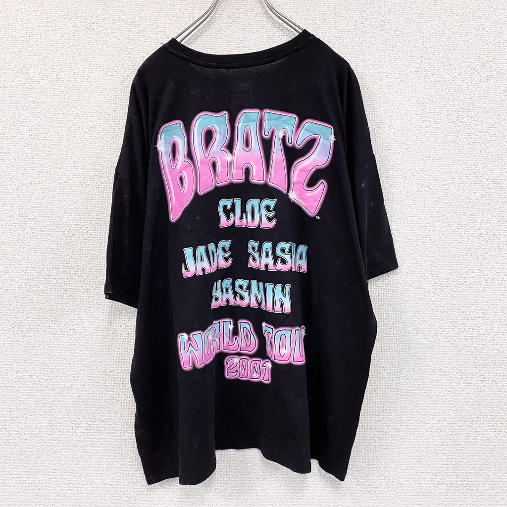 BRATZ　半袖プリントTシャツ　ツアーTシャツ　ギャルT　黒　ブラック　Lサイズ