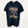 古着 used　GILDAN ギルダン　半袖プリントTシャツ　クーガー　ピューマ　ソフトボール　黒　カジュアルデザイン　Sサイズ