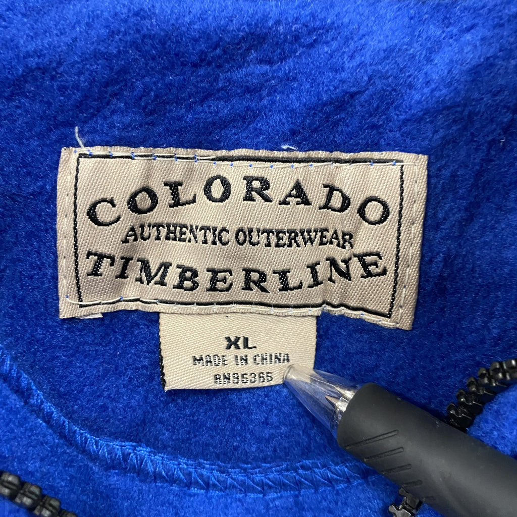 COLORADO TIMBERLINE　ハーフジップフリースプルオーバージャケット/ボアジャケット　青　ブルー　XLサイズ