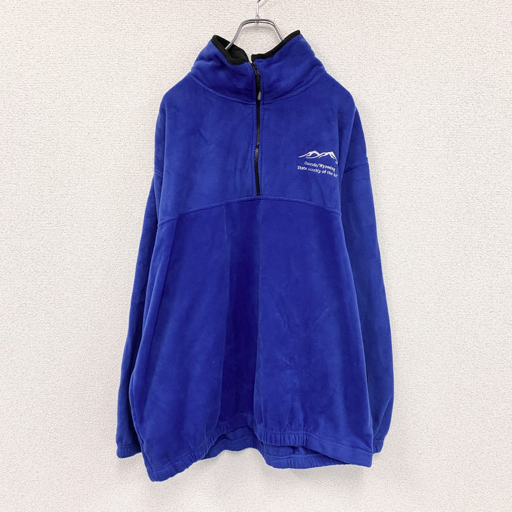 COLORADO TIMBERLINE　ハーフジップフリースプルオーバージャケット/ボアジャケット　青　ブルー　XLサイズ