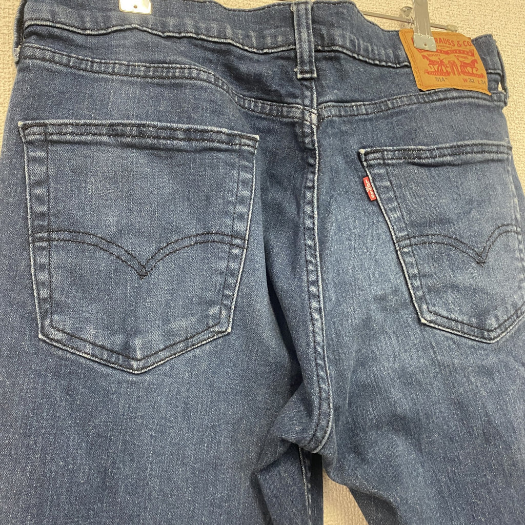 Levi’s　リーバイス　514　デニムパンツ/ジーンズ　ジップフライ　縦落ち　インディゴ　W32サイズ