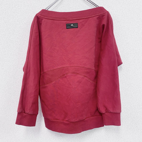 adidas　アディダス　stella mccartney　スウェット/トレーナー　前V　赤　レッド　36サイズ