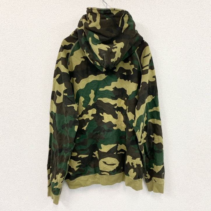 A BATHING APE　アベイシングエイプ　フルジップスウェットパーカー/フーディー　迷彩　総柄　Lサイズ　古着