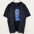 古着 used　Fashion Castle　半袖プリントTシャツ　スカル　ギャング　黒　ブラック　カジュアルデザイン　XLサイズ
