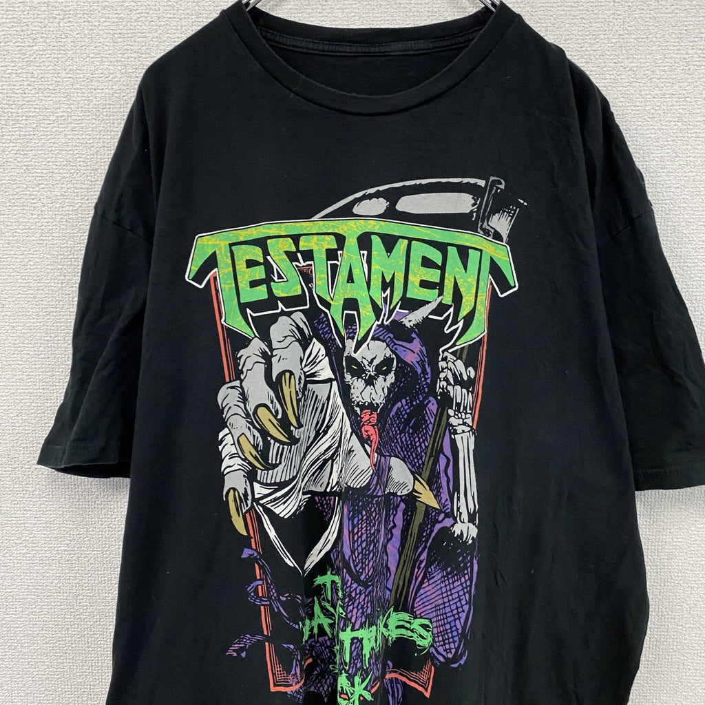 TESTMENT　テスタメント　半袖プリントTシャツ　来日公演ツアーT　バンT　黒　ブラック　
