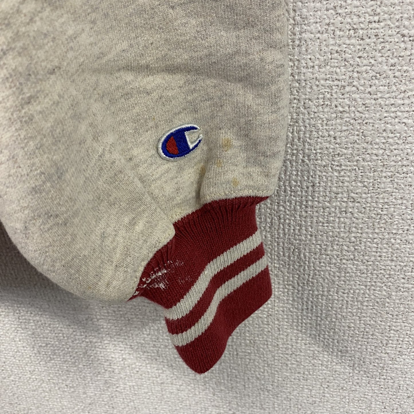 90s　Champion　チャンピオン　リバースウィーブ　スウェット/トレーナー　刺繍タグ　霜降りグレー　Mサイズ