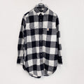 Carhartt　カーハート　長袖ネルシャツワンピース　ブロックチェック　ホワイト　ブラック　M(8-10)サイズ