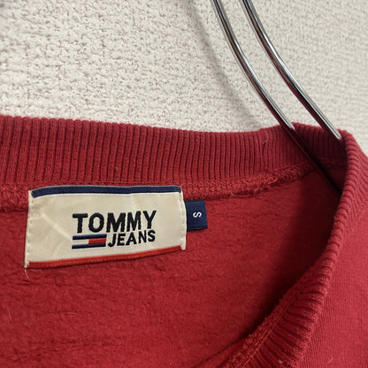 TOMMY JEANS　トミージーンズ　スウェット/トレーナー　デカロゴ　赤　レッド　Sサイズ