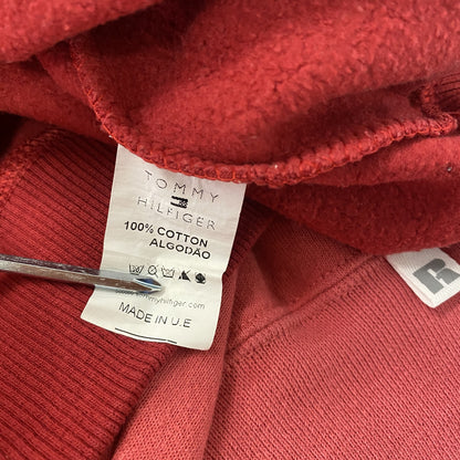 TOMMY JEANS　トミージーンズ　スウェット/トレーナー　デカロゴ　赤　レッド　Sサイズ