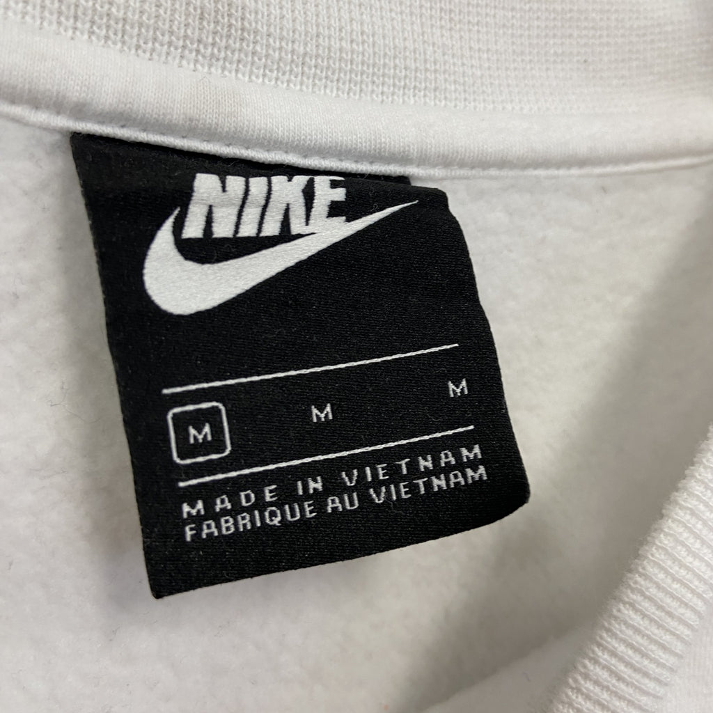 NIKE　ナイキ　スウェット/トレーナー　ロゴ刺繡　白　ホワイト　Mサイズ