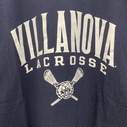 古着 used　champion チャンピオン　半袖カレッジプリントTシャツ　ビラノバ大学　ラクロス　ネイビー　紺　Mサイズ