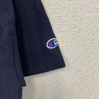 古着 used　champion チャンピオン　半袖カレッジプリントTシャツ　ビラノバ大学　ラクロス　ネイビー　紺　Mサイズ