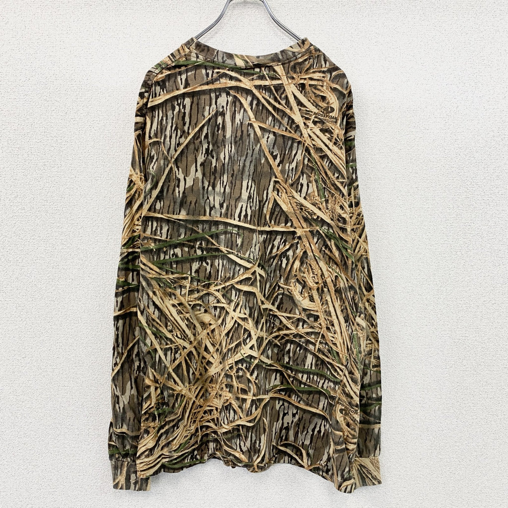 Mossy Oak　モッシーオーク　長袖Tシャツ/ロンT　リアルツリー　カモフラ　マルチカラー　2XLサイズ