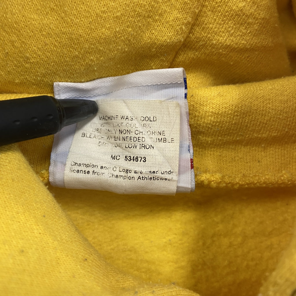 Champion　チャンピオン　スウェットパーカー/フーディー　黄色　イエロー　Mサイズ