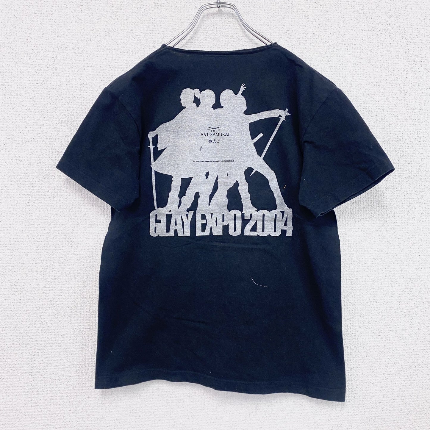 GLAY　グレイ　GLAYEXPO 04　半袖Tシャツ　バンT　俺武士　黒　ブラック