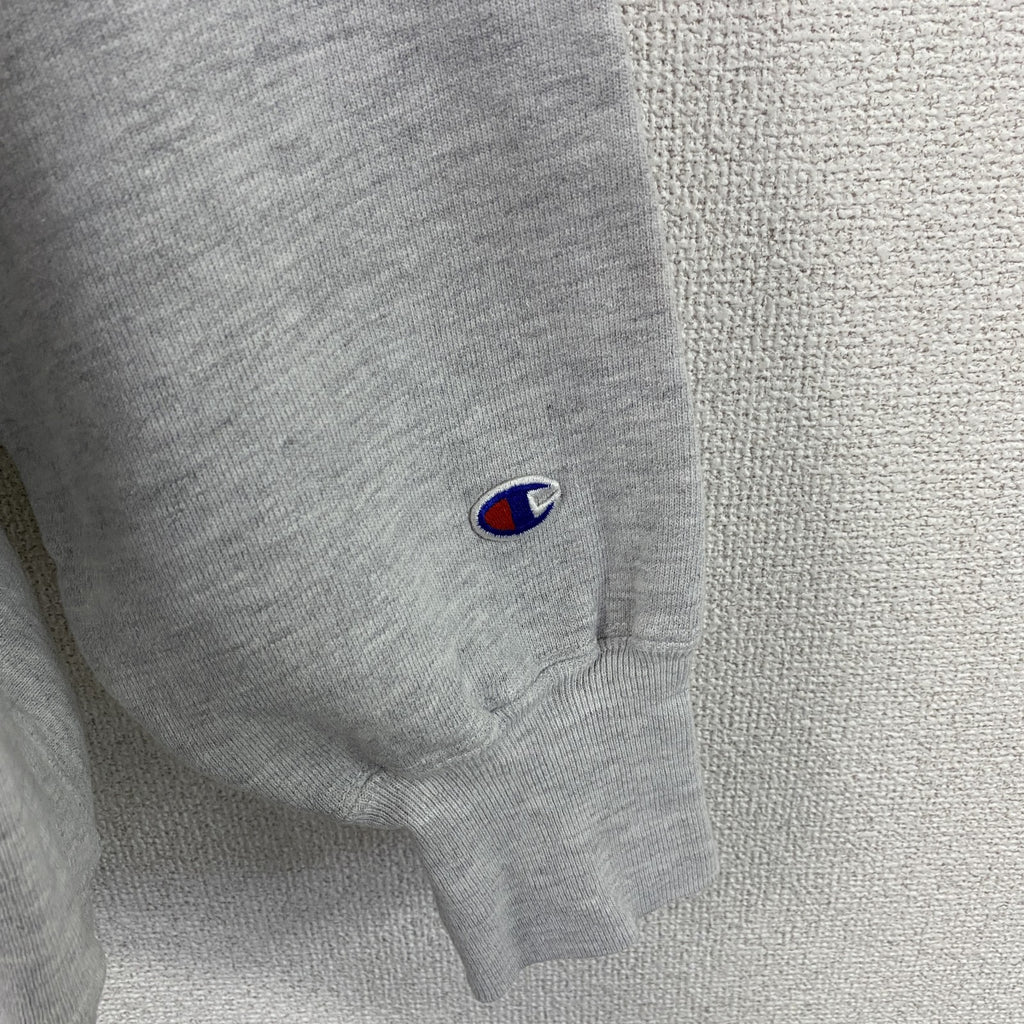 90s　Champion　チャンピオン　リバースウィーブ　スウェット/トレーナー　刺繍ロゴ　霜降りグレー　XLサイズ