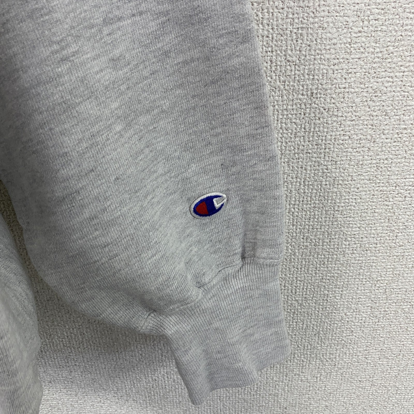 90s　Champion　チャンピオン　リバースウィーブ　スウェット/トレーナー　刺繍ロゴ　霜降りグレー　XLサイズ