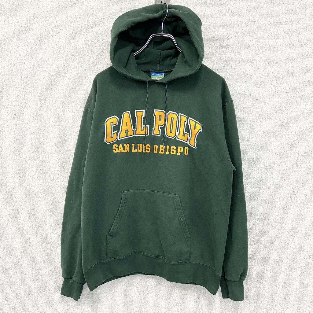 Champion　チャンピオン　スウェットパーカー/フーディー　アーチプリント　現行　緑　グリーン　Mサイズ