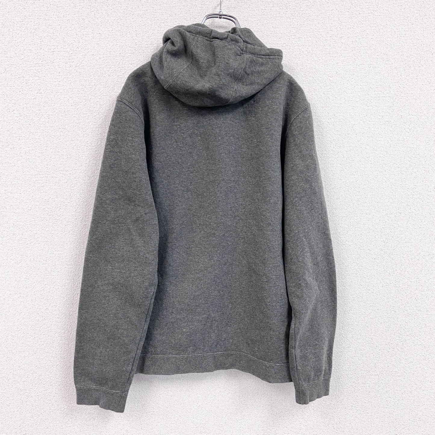 NIKE　ナイキ　フルジップスウェットパーカー/フーディー　JUST DO IT　スウッシュ　灰色　グレー　Mサイズ