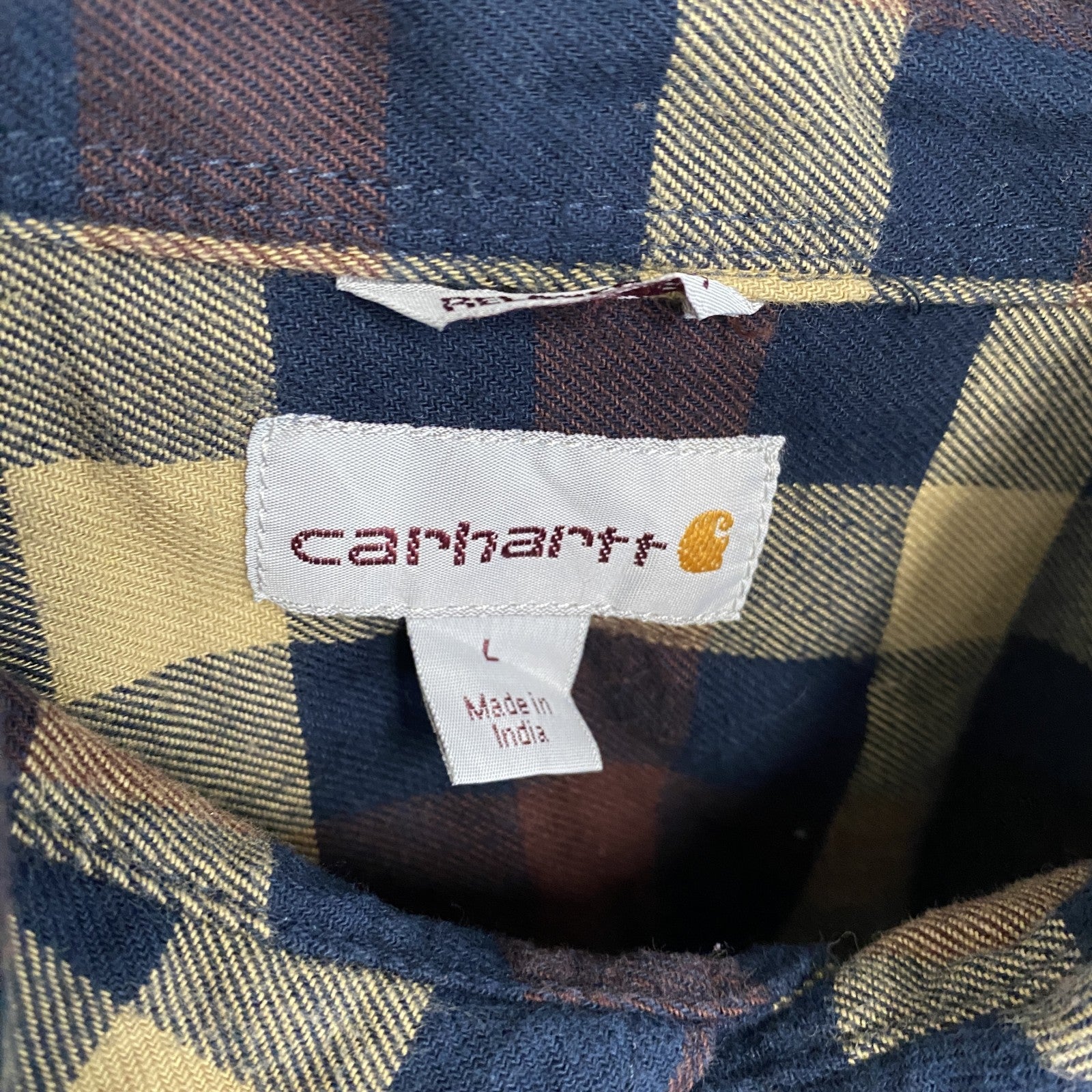 Carhartt　カーハート　長袖ネルシャツ　ボタンダウンシャツ　マルチカラー　Lサイズ