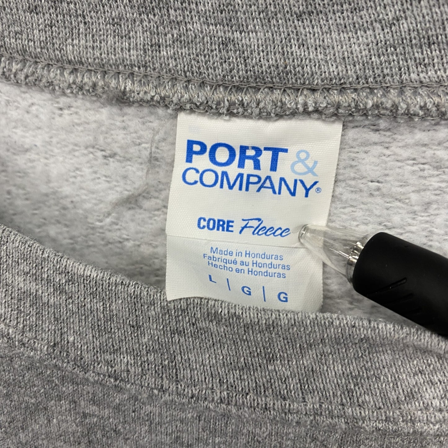 PORT&COMPANY　スウェット/トレーナー　灰色　グレー　Lサイズ