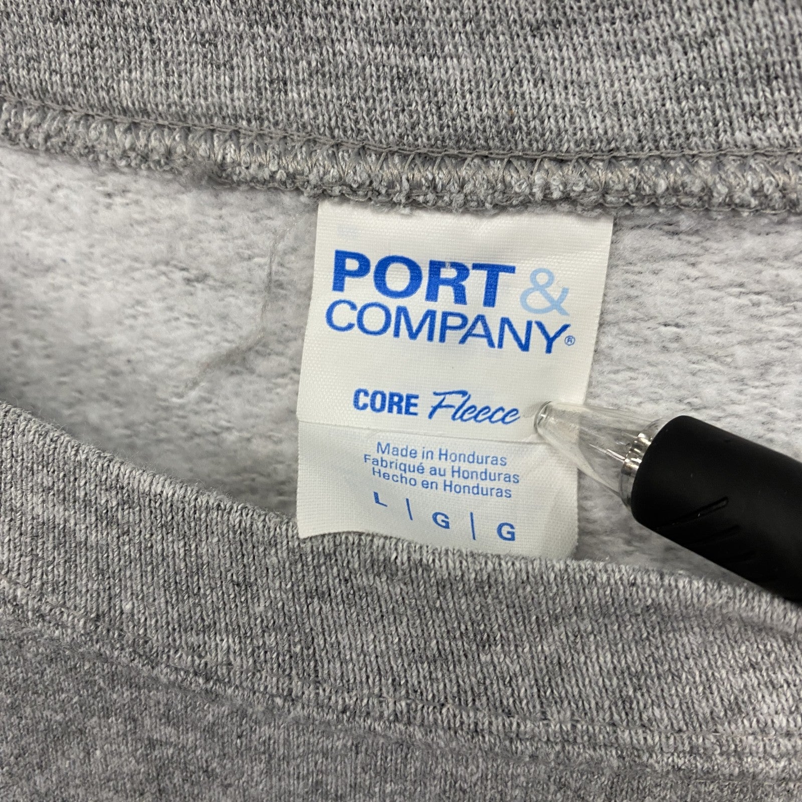 PORT&COMPANY　スウェット/トレーナー　灰色　グレー　Lサイズ