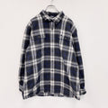 Carhartt　カーハート　長袖ネルシャツ　フラップポケット　マルチチェック　チャコールグレー　2XLサイズ