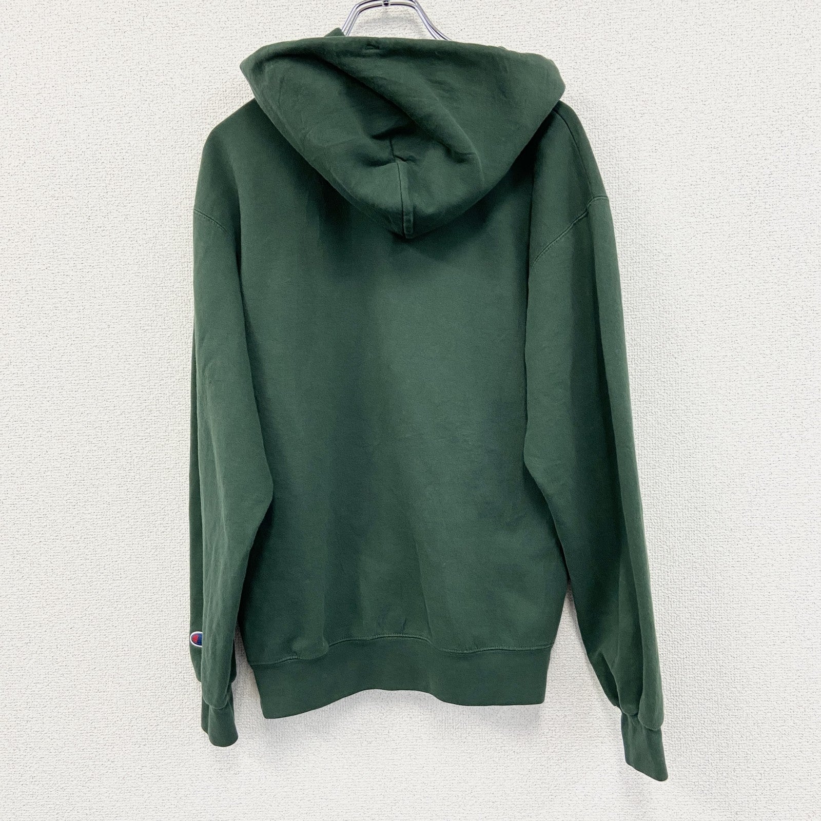 Champion　チャンピオン　スウェットパーカー/フーディー　アーチプリント　現行　緑　グリーン　Mサイズ