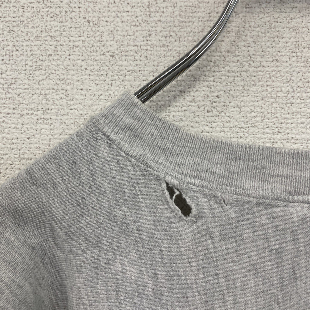 90s　Champion　チャンピオン　リバースウィーブ　スウェット/トレーナー　刺繍ロゴ　霜降りグレー　XLサイズ