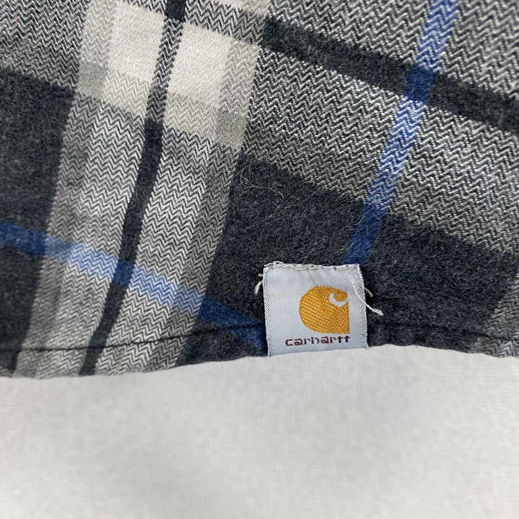 Carhartt　カーハート　長袖ネルシャツ　フラップポケット　マルチチェック　チャコールグレー　2XLサイズ