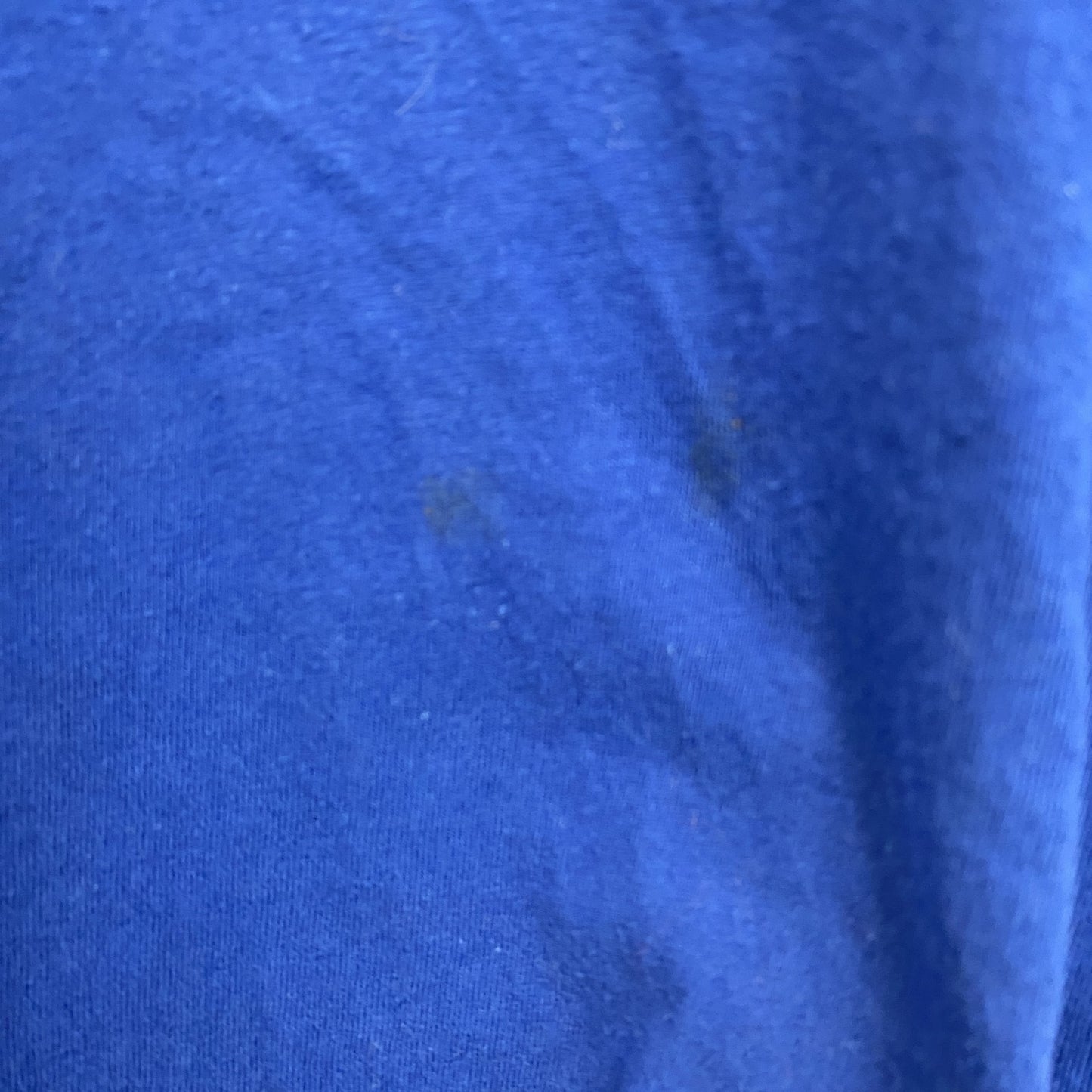 古着 used　adidas アディダス　半袖プリントTシャツ　野球　クルーネック　レトロデザイン　青　ブルー　Mサイズ