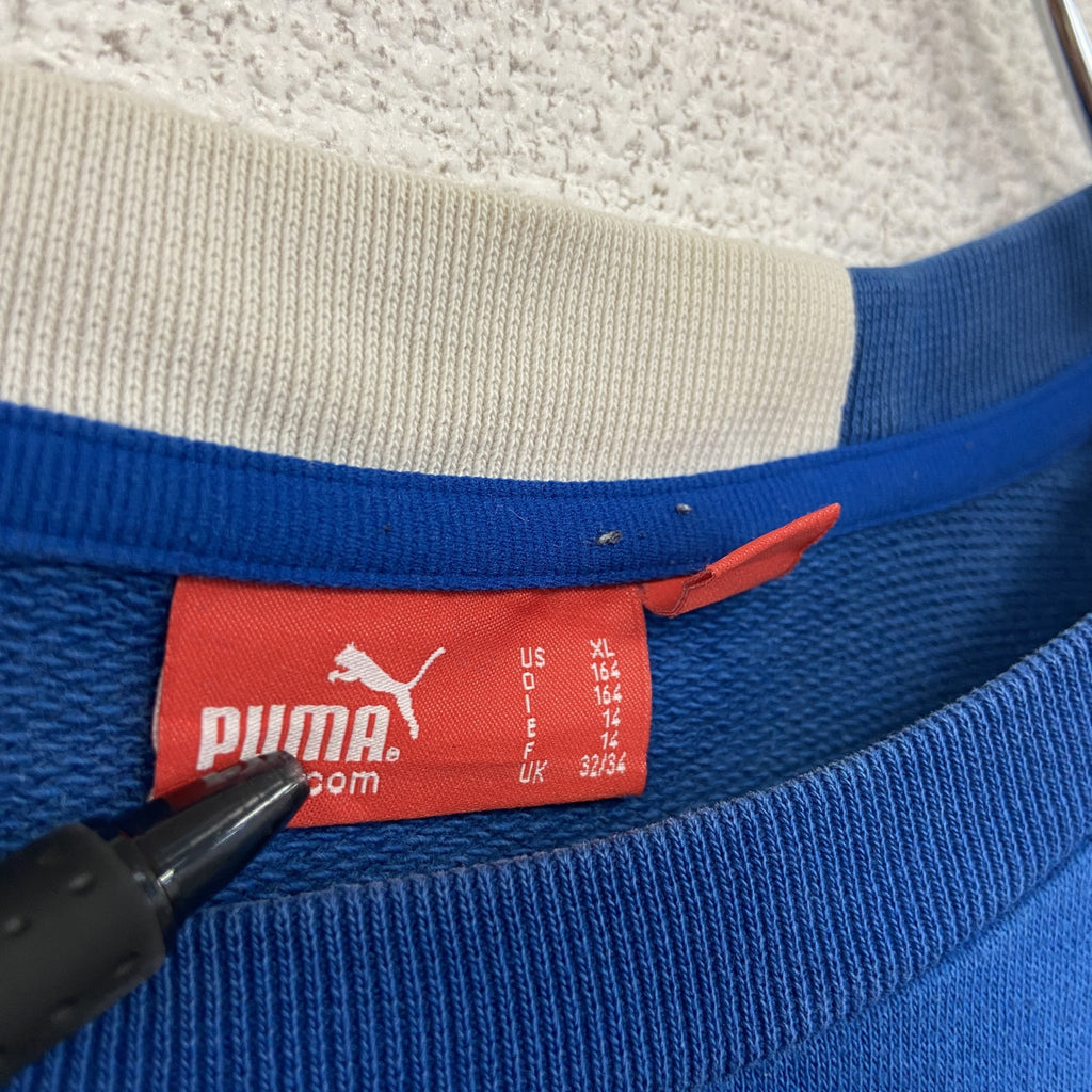 PUMA　プーマ　スウェット/トレーナー　青　XLサイズ