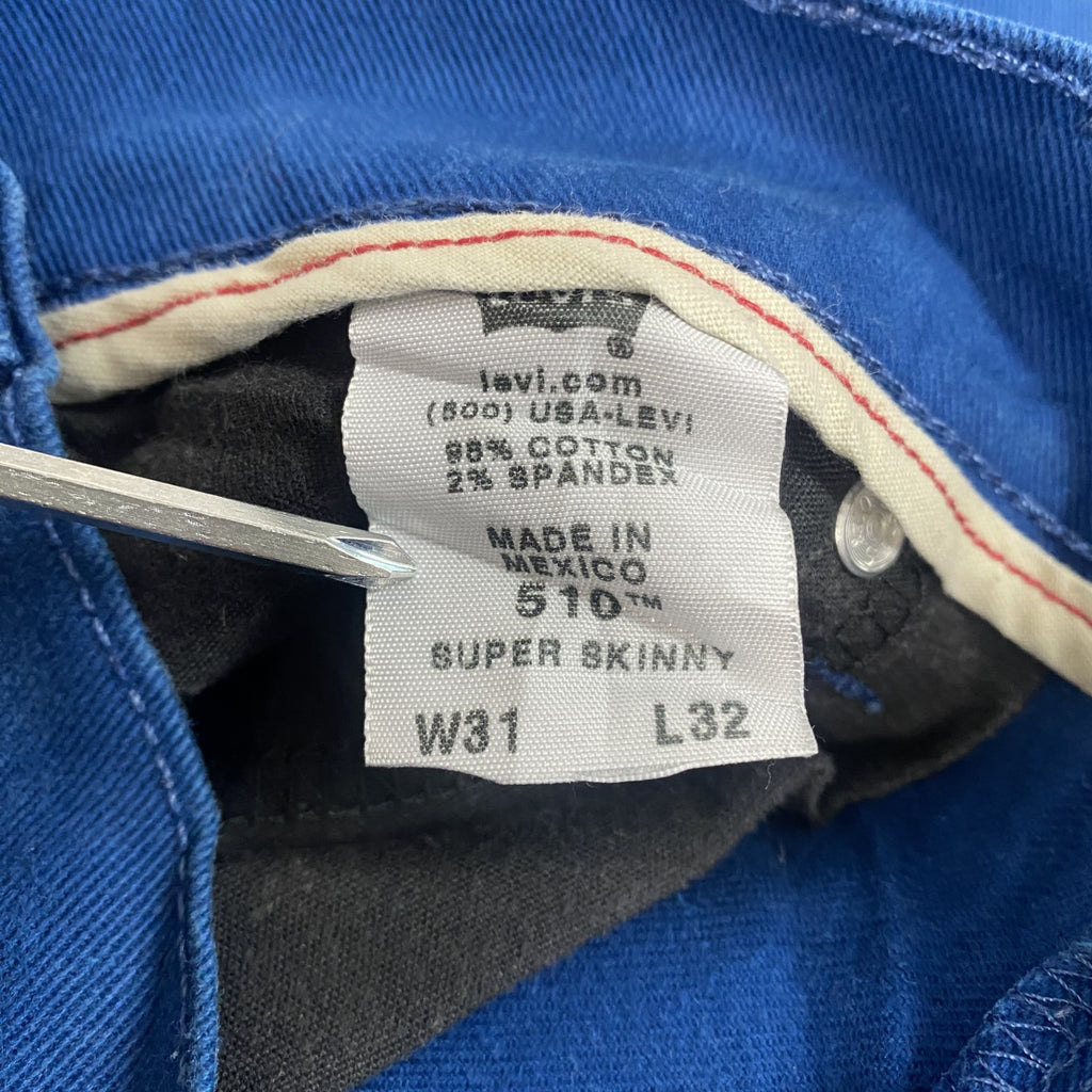 Levi’s　リーバイス　デニムパンツ/ジーンズ　スキニーパンツ　ジップフライ　青　ブルー　W31サイズ