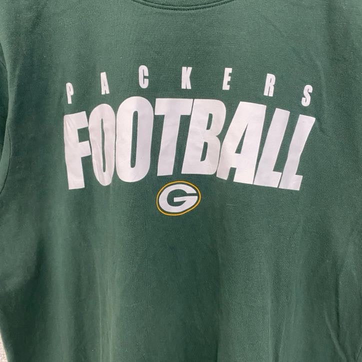古着 used　NIKE ナイキ　半袖プリントTシャツ　スウッシュマーク　グリーン パッカーズ　アメフト　緑　Lサイズ
