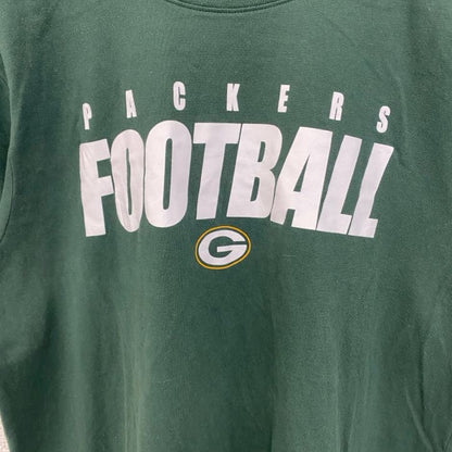 古着 used　NIKE ナイキ　半袖プリントTシャツ　スウッシュマーク　グリーン パッカーズ　アメフト　緑　Lサイズ